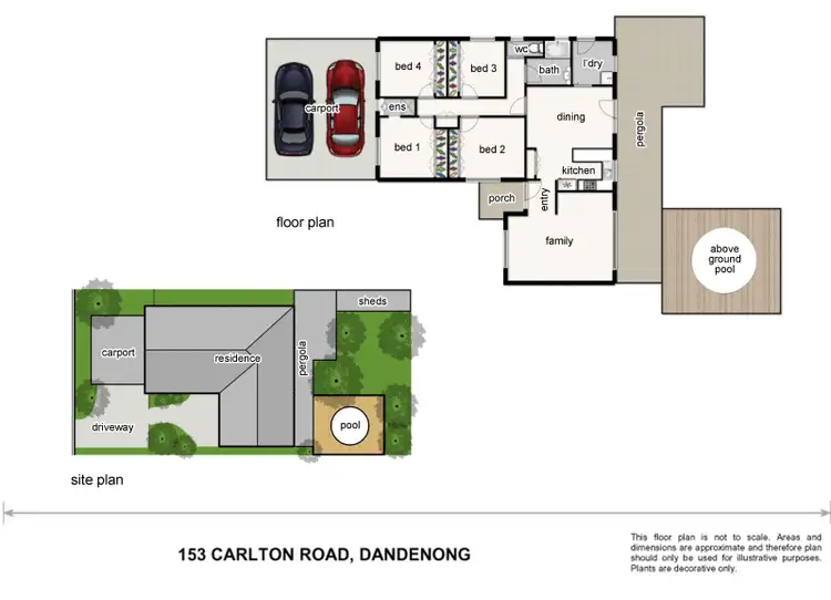 Floorplan of Homely house listing, 153 Carlton Road, Dandenong North VIC 3175