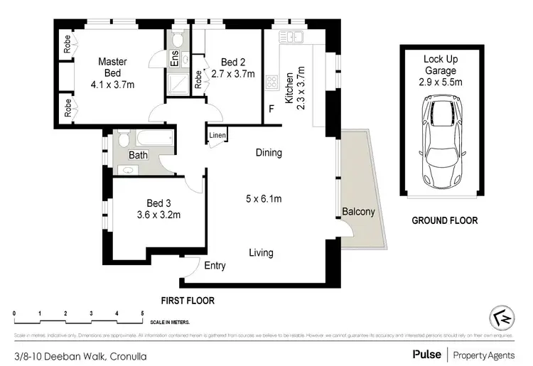 Floorplan of Homely apartment listing, 3/8-10 Deeban Walk, Cronulla NSW 2230