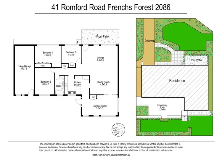 Floorplan of Homely house listing, 41 Romford Road, Frenchs Forest NSW 2086