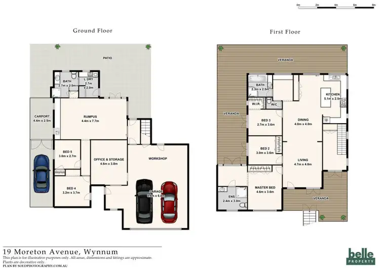 Floorplan of Homely house listing, 19 Moreton Avenue, Wynnum QLD 4178