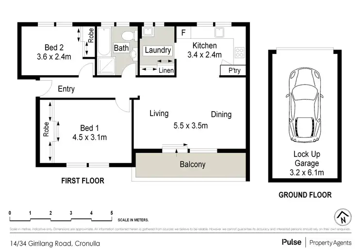 Floorplan of Homely apartment listing, 14/34 Girrilang Road, Cronulla NSW 2230