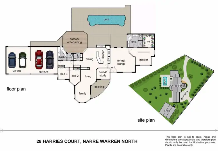Floorplan of Homely house listing, 28-29 Harries Court, Narre Warren North VIC 3804
