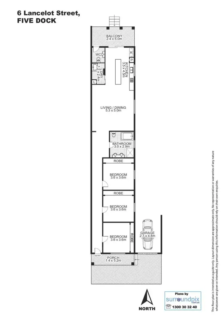 Floorplan of Homely house listing, 6 Lancelot Street, Five Dock NSW 2046
