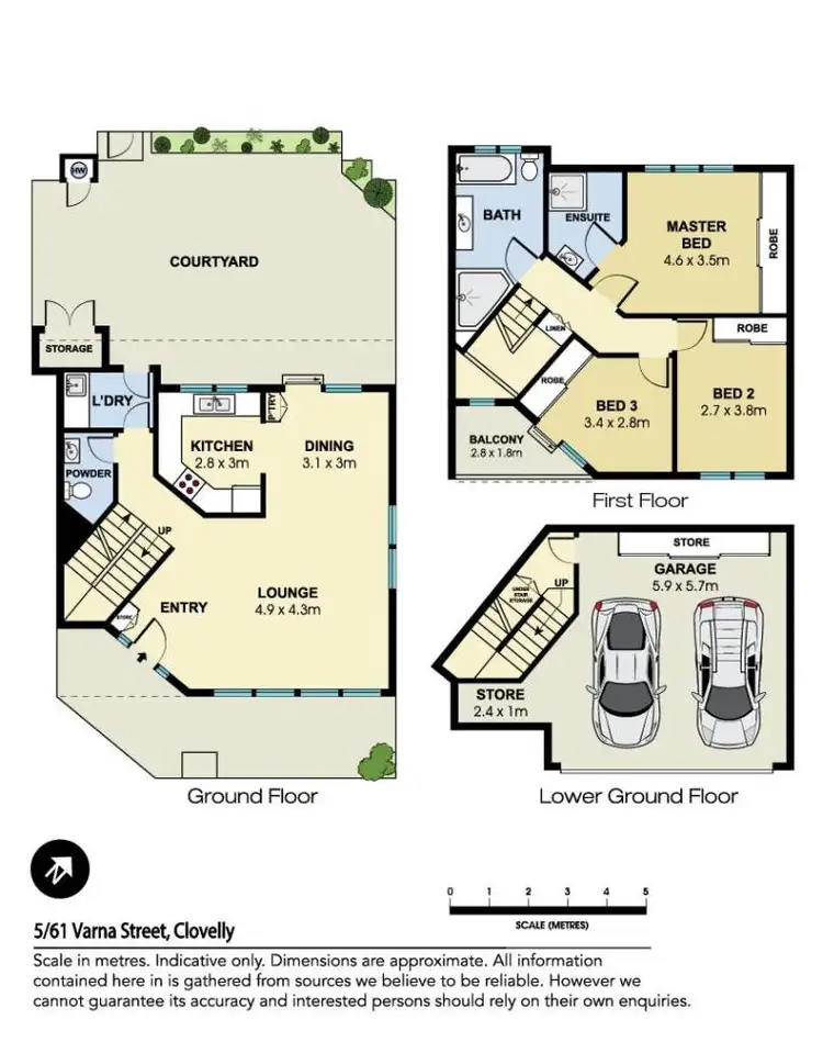 Floorplan of Homely townhouse listing, 5/61 Varna Street, Clovelly NSW 2031