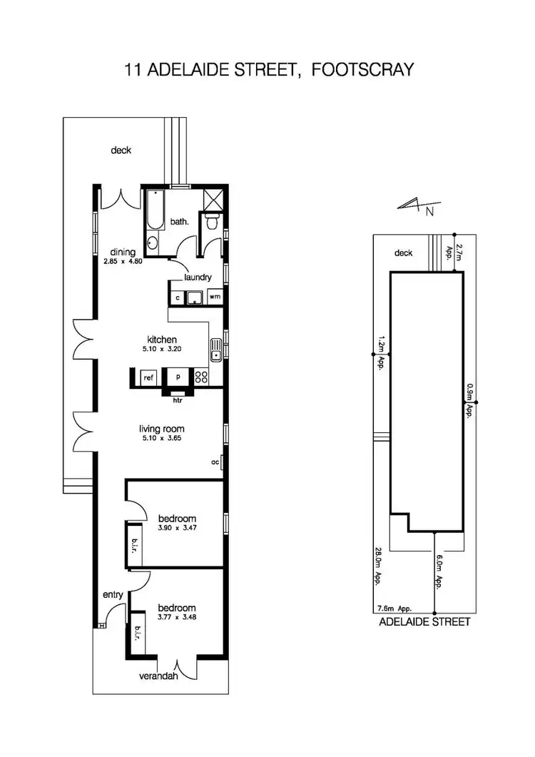 Floorplan of Homely house listing, 11 Adelaide Street, Footscray VIC 3011