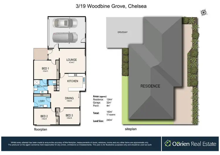 Floorplan of Homely unit listing, 3/19 Woodbine Grove, Chelsea VIC 3196