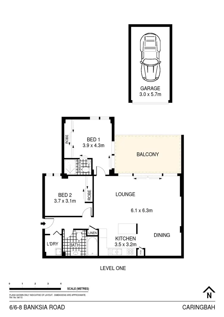 Floorplan of Homely unit listing, 6/6-8 Banksia Road, Caringbah NSW 2229