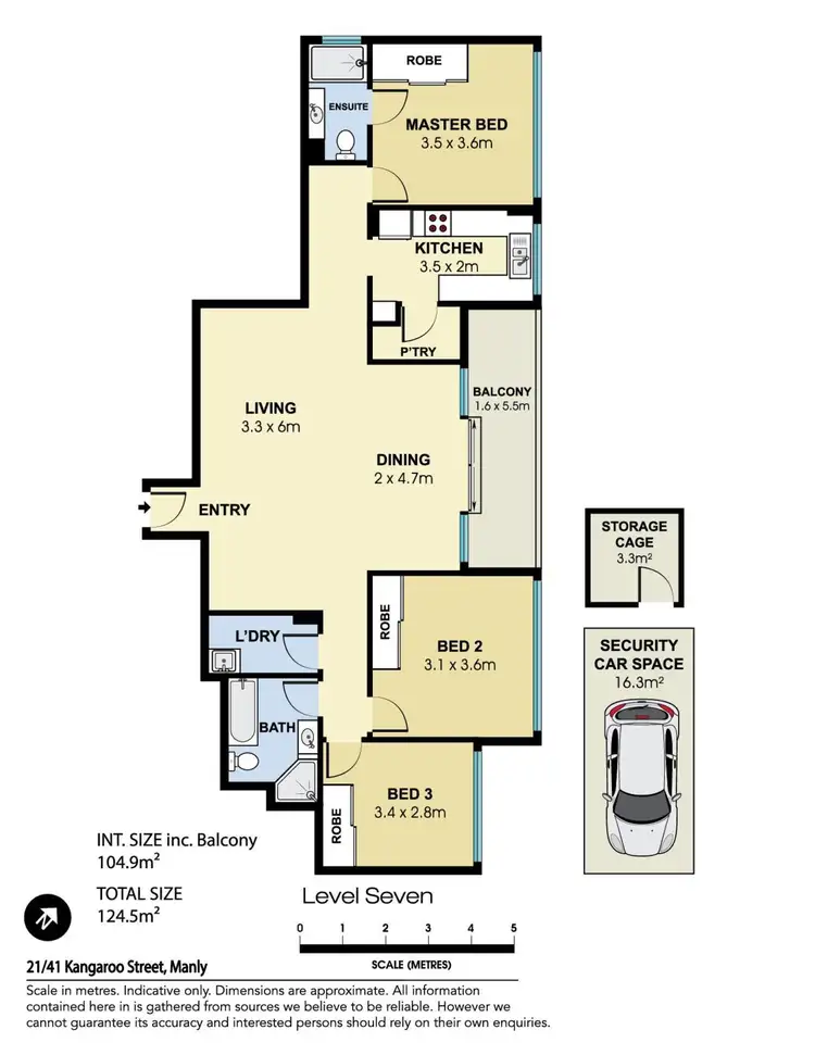 Floorplan of Homely apartment listing, 21/41 Kangaroo Street, Manly NSW 2095