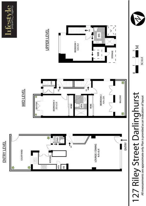 Floorplan of Homely terrace listing, 127 Riley Street, Darlinghurst NSW 2010