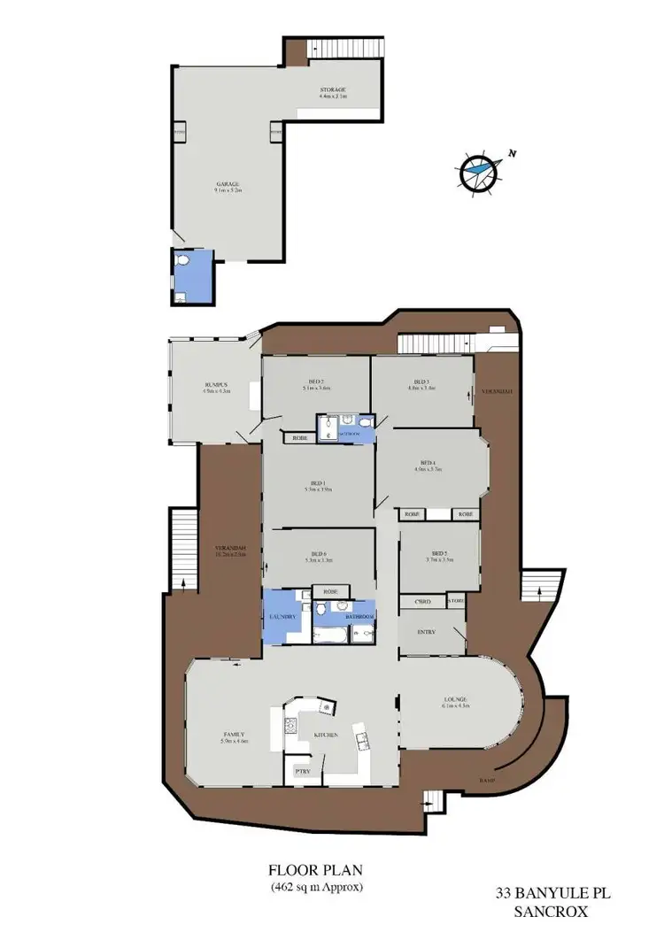 Floorplan of Homely house listing, 33 Banyule Place, Sancrox NSW 2446