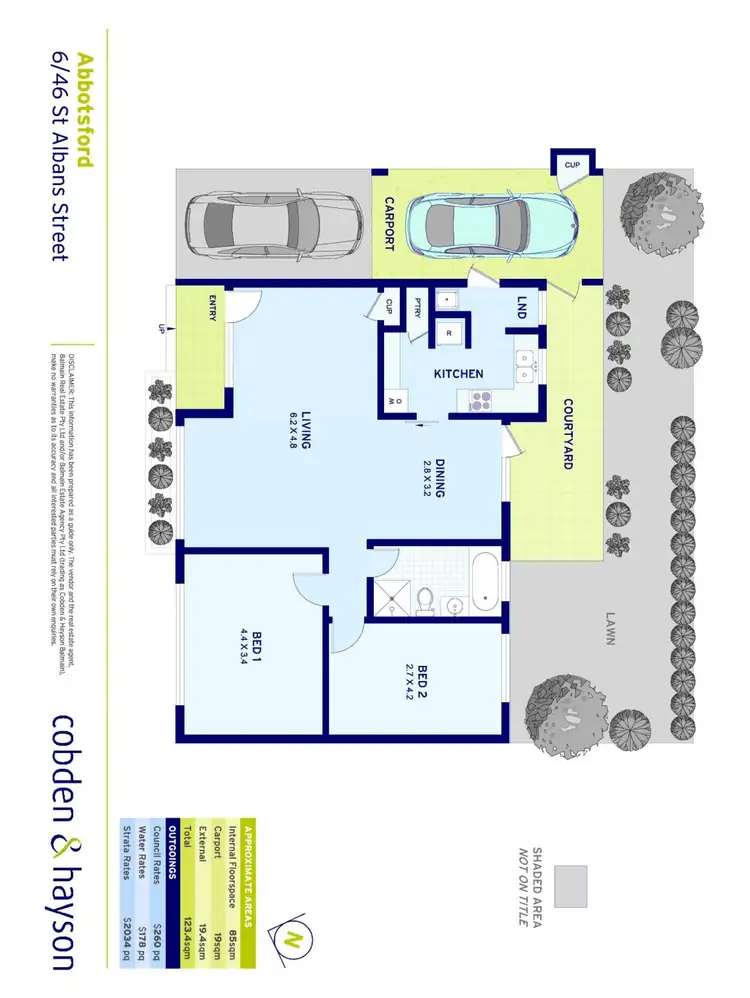 Floorplan of Homely villa listing, 6/46 St Albans Street, Abbotsford NSW 2046