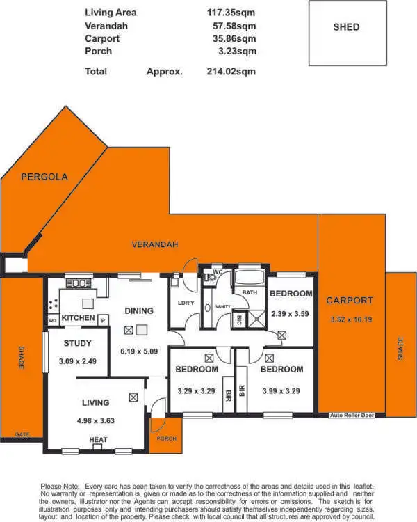 Floorplan of Homely house listing, 6 Goderich Court, Surrey Downs SA 5126