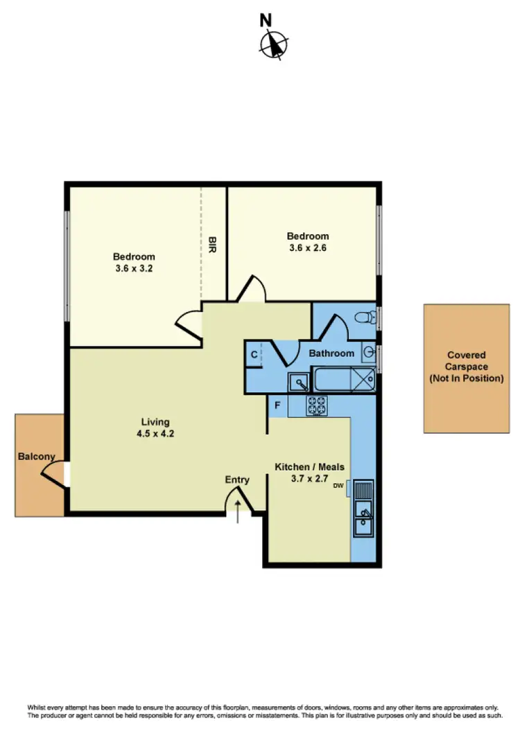 Floorplan of Homely apartment listing, 12/13-15 Nicholson Street, Footscray VIC 3011