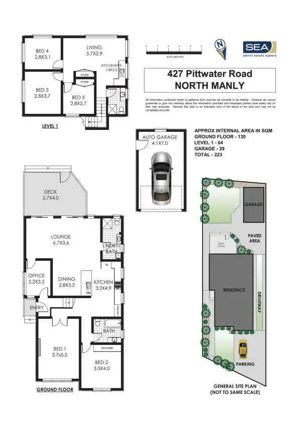Floorplan of Homely house listing, 427 Pittwater Road, North Manly NSW 2100