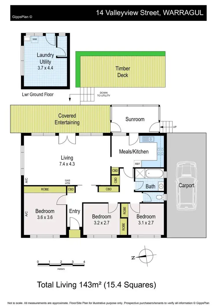 Floorplan of Homely house listing, 14 Valleyview Street, Warragul VIC 3820