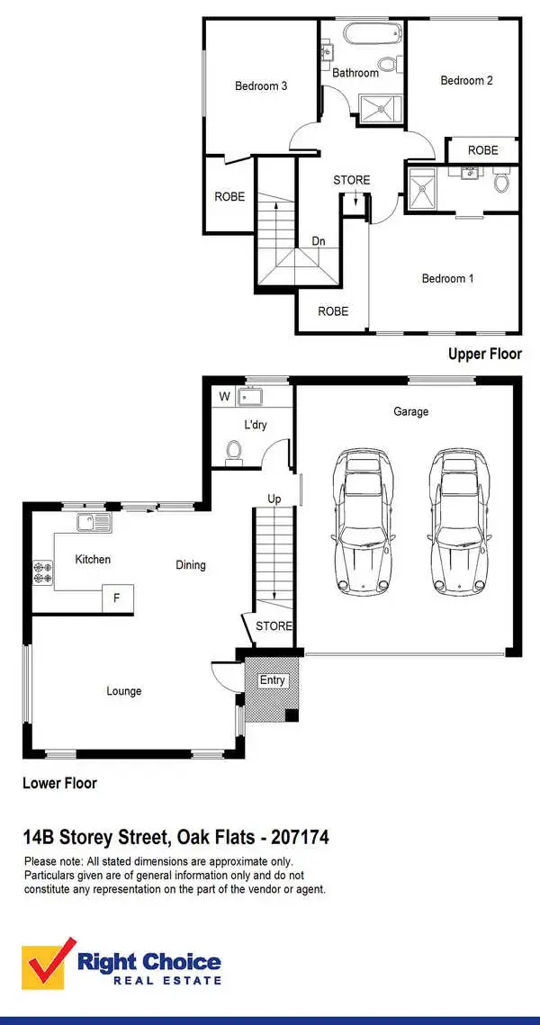 Floorplan of Homely townhouse listing, 14B Storey Street, Oak Flats NSW 2529