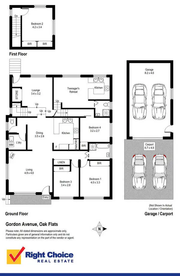 Floorplan of Homely house listing, 1 Gordon Avenue, Oak Flats NSW 2529