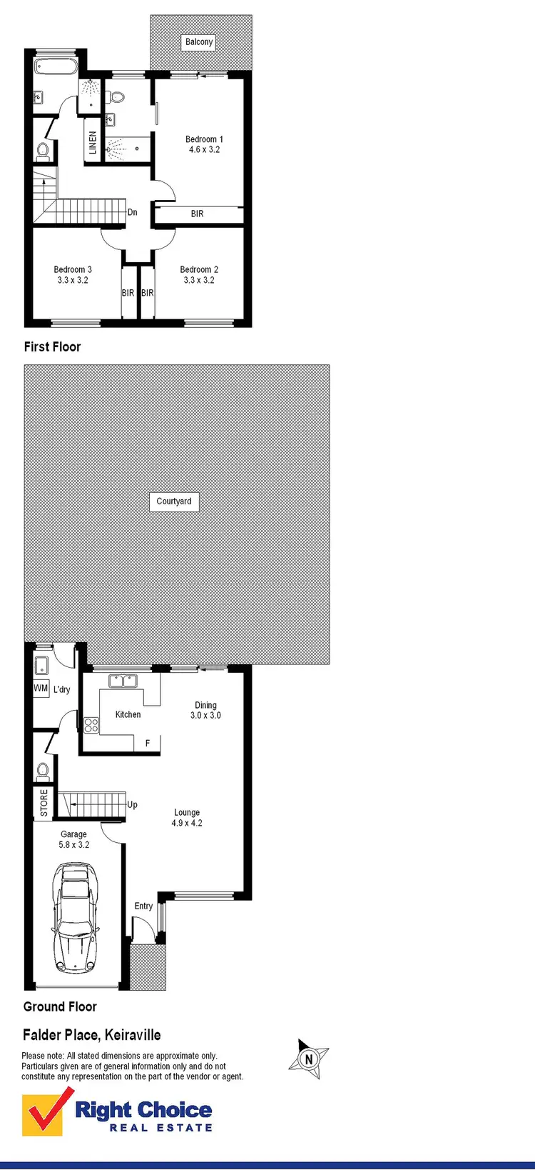 Floorplan of Homely townhouse listing, 2/17 Falder Place, Keiraville NSW 2500