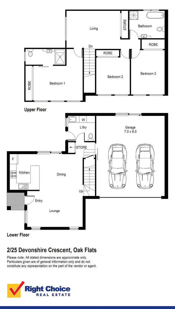 Floorplan of Homely townhouse listing, 2/25 Devonshire Crescent, Oak Flats NSW 2529