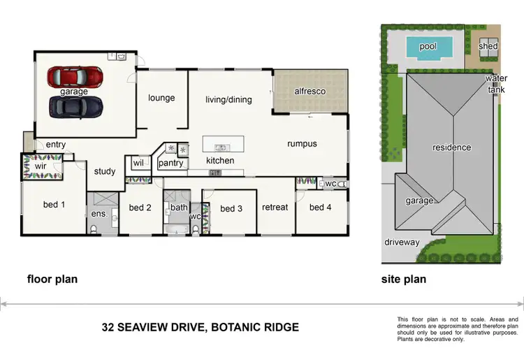 Floorplan of Homely house listing, 32 Seaview Drive, Botanic Ridge VIC 3977