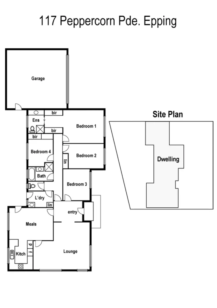 Floorplan of Homely house listing, 117 Peppercorn Parade, Epping VIC 3076