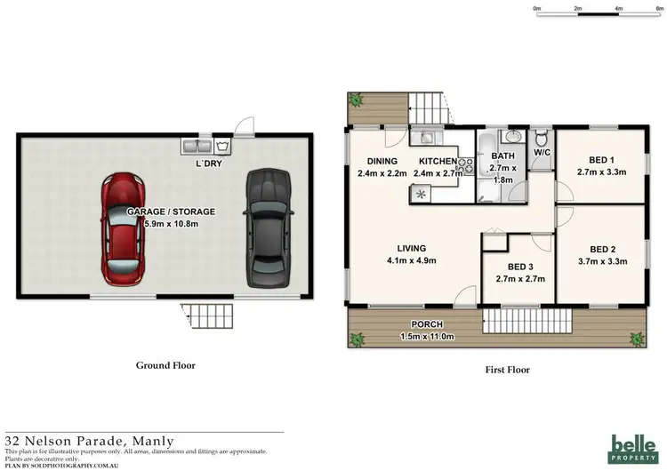 Floorplan of Homely house listing, 32 Nelson Parade, Manly QLD 4179