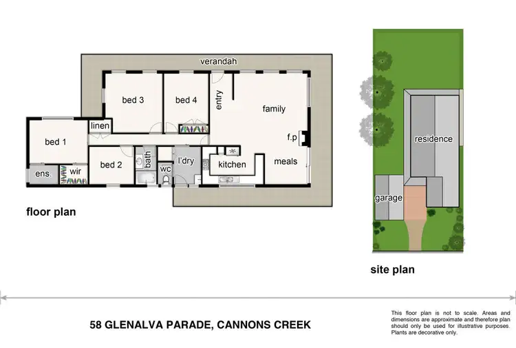 Floorplan of Homely house listing, 58 Glenalva Parade, Cannons Creek VIC 3977