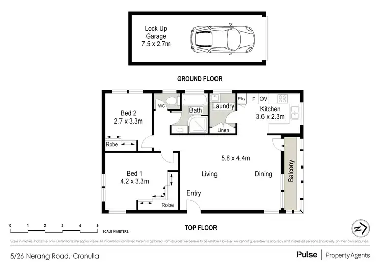 Floorplan of Homely apartment listing, 5/26 Nerang Road, Cronulla NSW 2230