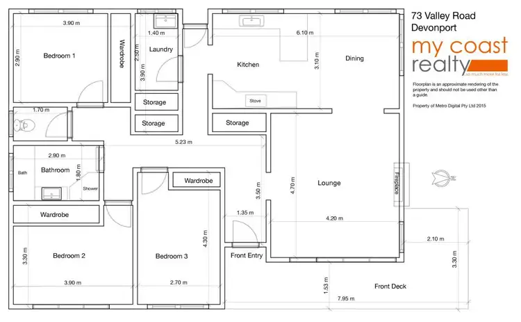 Floorplan of Homely house listing, 73 Valley Road, Devonport TAS 7310