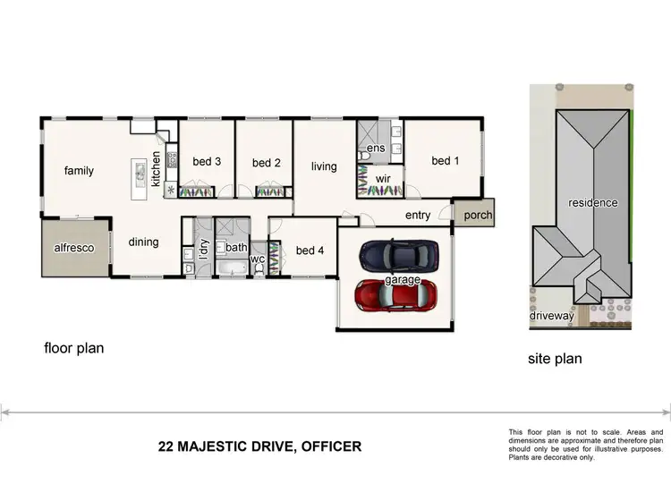 Floorplan of Homely house listing, 22 Majestic Drive, Officer VIC 3809