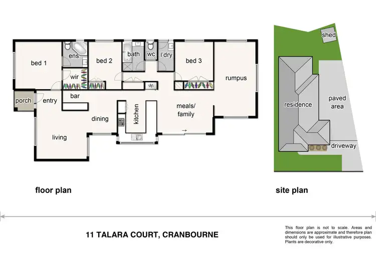 Floorplan of Homely house listing, 11 Talara Court, Cranbourne VIC 3977