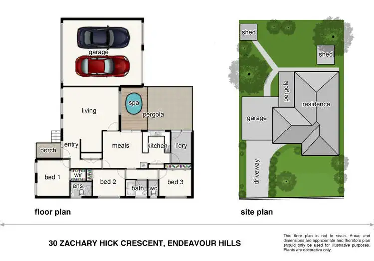 Floorplan of Homely house listing, 30 Zachary Hicks Crescent, Endeavour Hills VIC 3802
