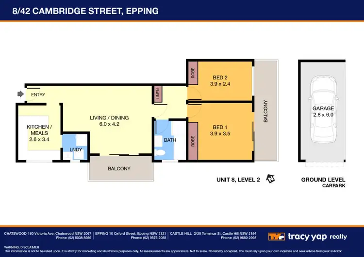 Floorplan of Homely unit listing, 8/42 Cambridge Street, Epping NSW 2121