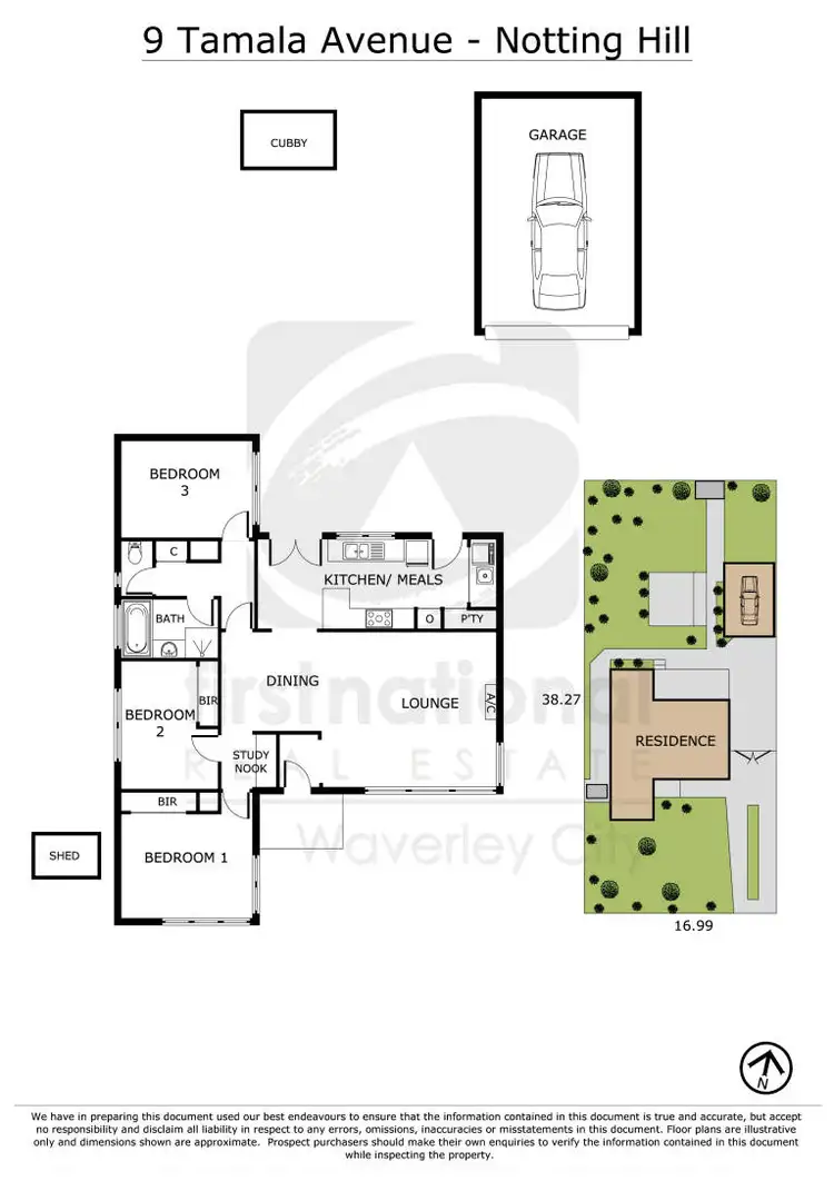 Floorplan of Homely house listing, 9 Tamala Avenue, Notting Hill VIC 3168