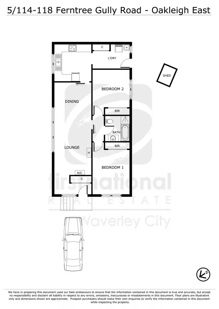 Floorplan of Homely unit listing, 5/114-118 Ferntree Gully Road, Oakleigh East VIC 3166