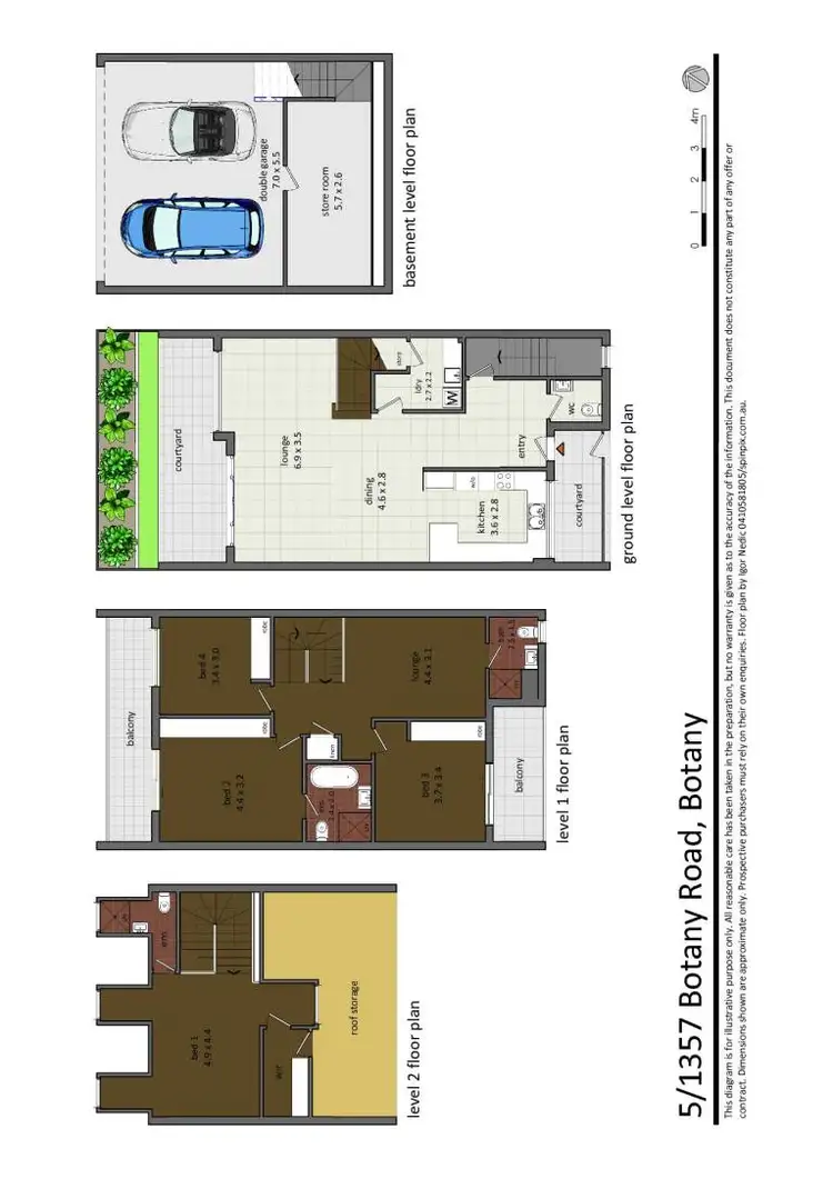 Floorplan of Homely house listing, T5/1357 Botany Road, Botany NSW 2019