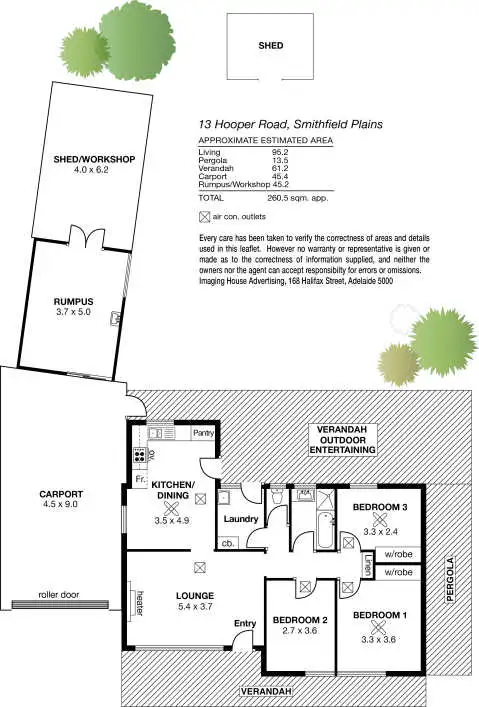Floorplan of Homely house listing, 13 Hooper Road, Smithfield Plains SA 5114