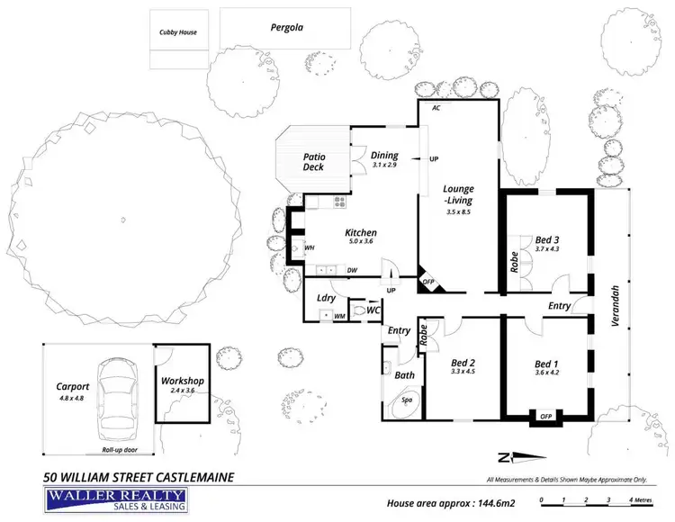 Floorplan of Homely house listing, 50 William Street, Castlemaine VIC 3450