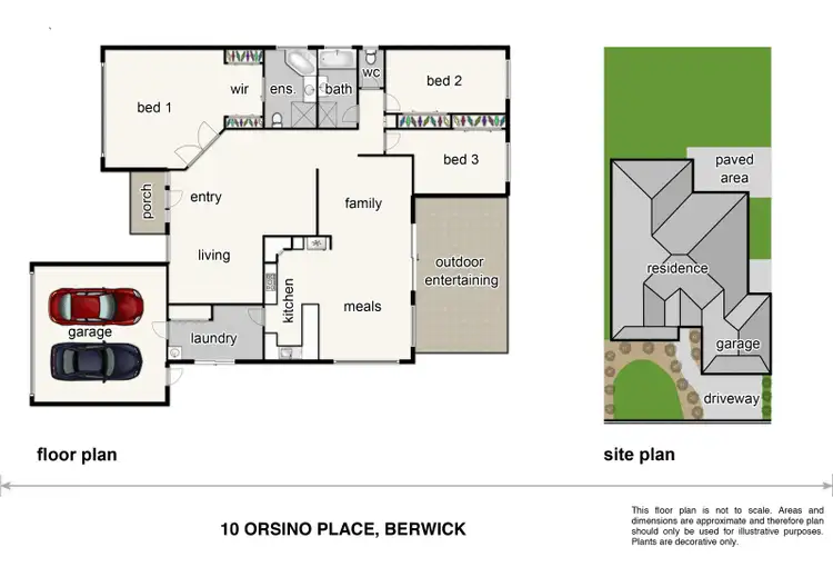Floorplan of Homely house listing, 10 Orsino Place, Berwick VIC 3806
