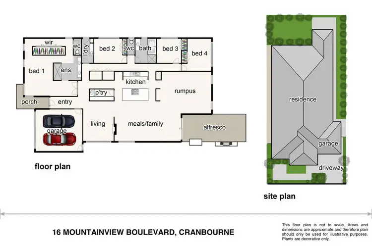 Floorplan of Homely house listing, 16 Mountainview Boulevard, Cranbourne North VIC 3977