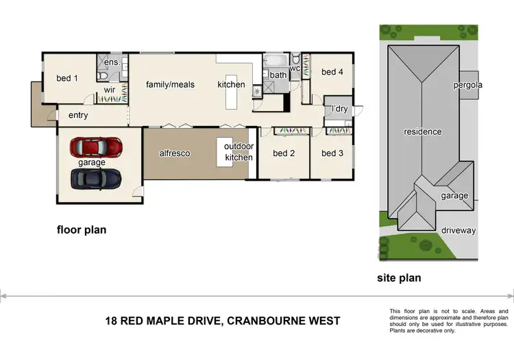 Floorplan of Homely house listing, 18 Red Maple Drive, Cranbourne West VIC 3977