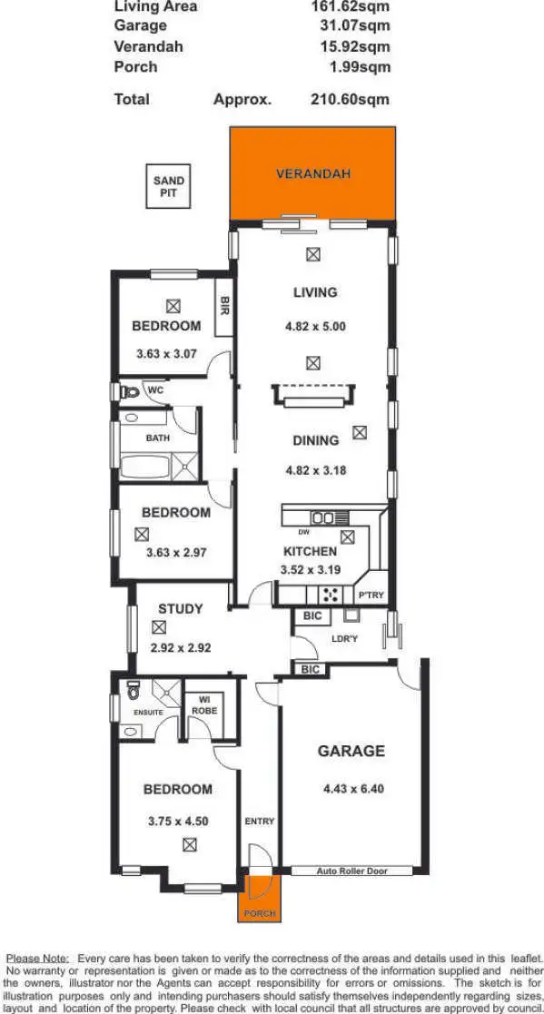 Floorplan of Homely house listing, 21 Coppins Terrace, Fulham Gardens SA 5024