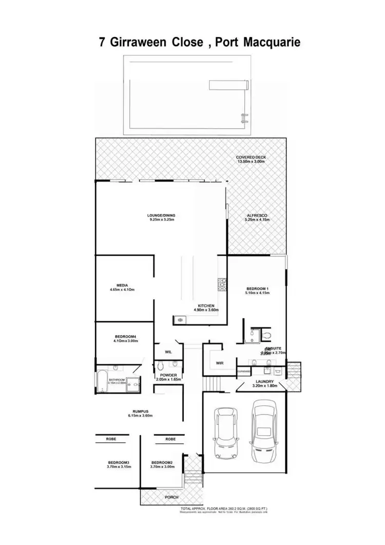 Floorplan of Homely house listing, 7 Girraween Close, Port Macquarie NSW 2444
