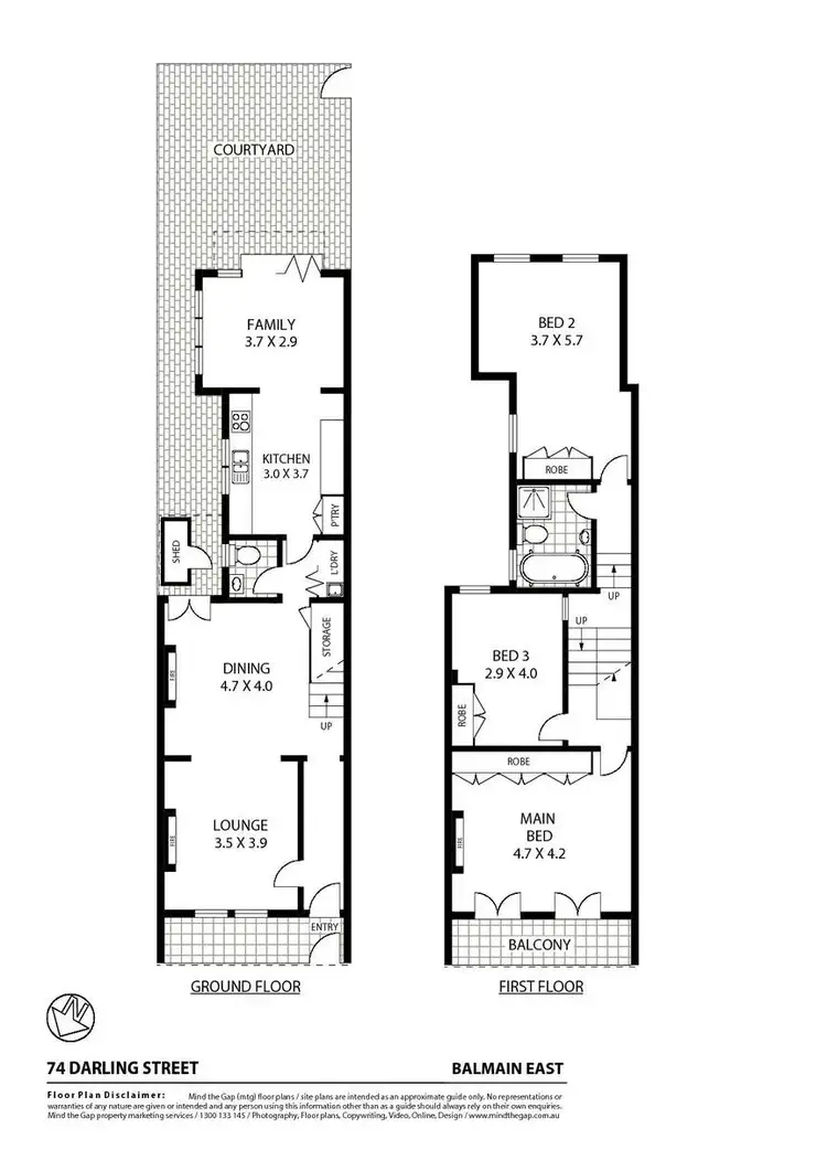Floorplan of Homely house listing, 74 Darling Street, Balmain East NSW 2041