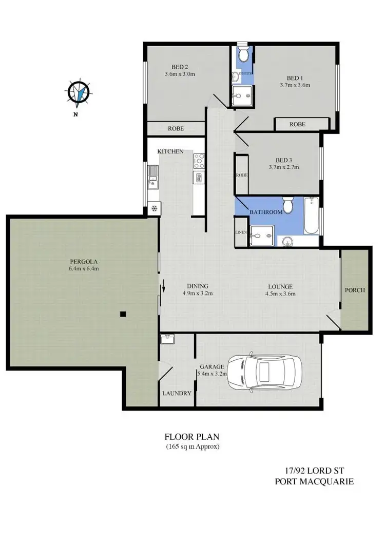 Floorplan of Homely villa listing, 17/92 Lord Street, Port Macquarie NSW 2444