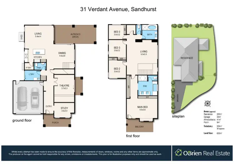 Floorplan of Homely house listing, 31 Verdant Avenue, Sandhurst VIC 3977