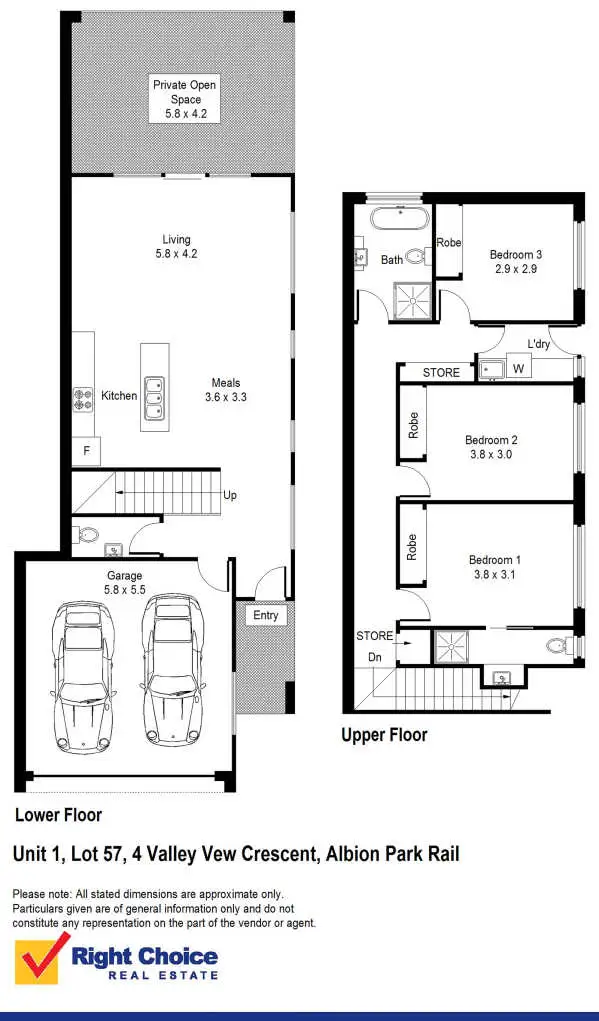 Floorplan of Homely semi-detached listing, 1/4 Valley View Way, Albion Park NSW 2527