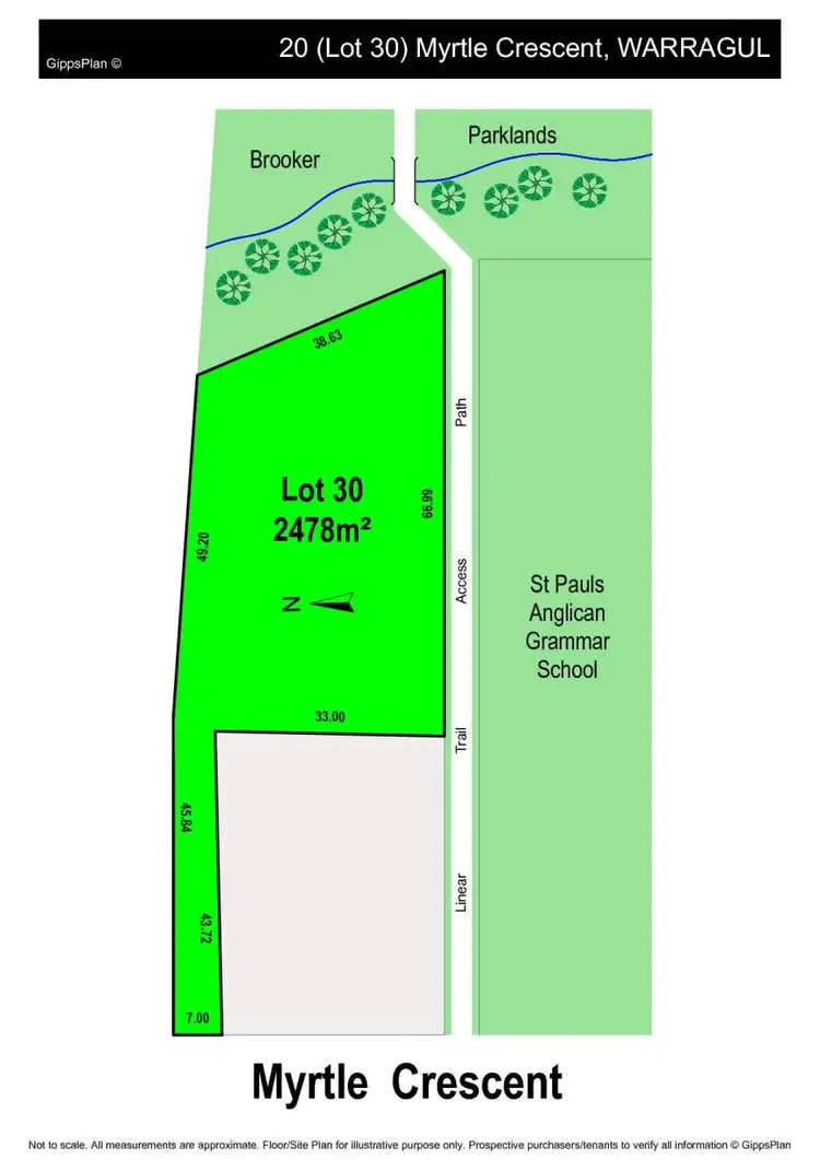 Floorplan of Homely land listing, 20 Myrtle Crescent, Warragul VIC 3820