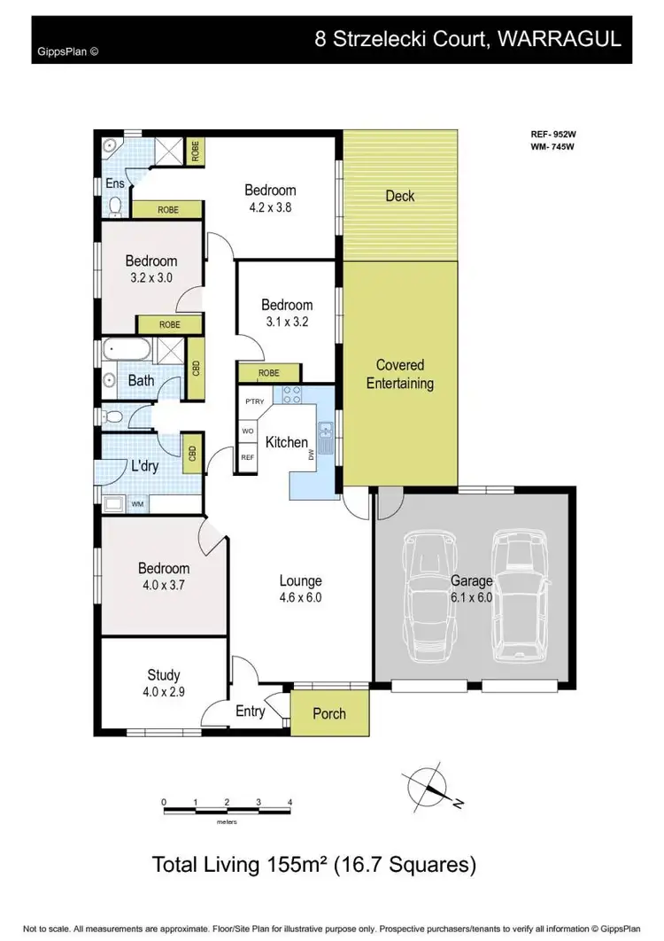 Floorplan of Homely house listing, 8 Strzelecki Court, Warragul VIC 3820