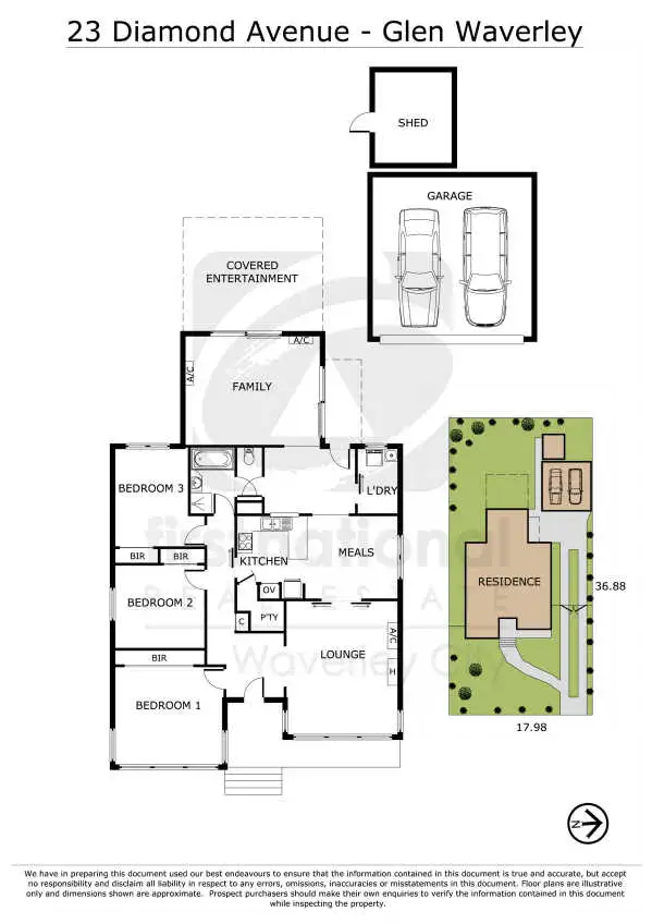 Floorplan of Homely house listing, 23 Diamond Avenue, Glen Waverley VIC 3150